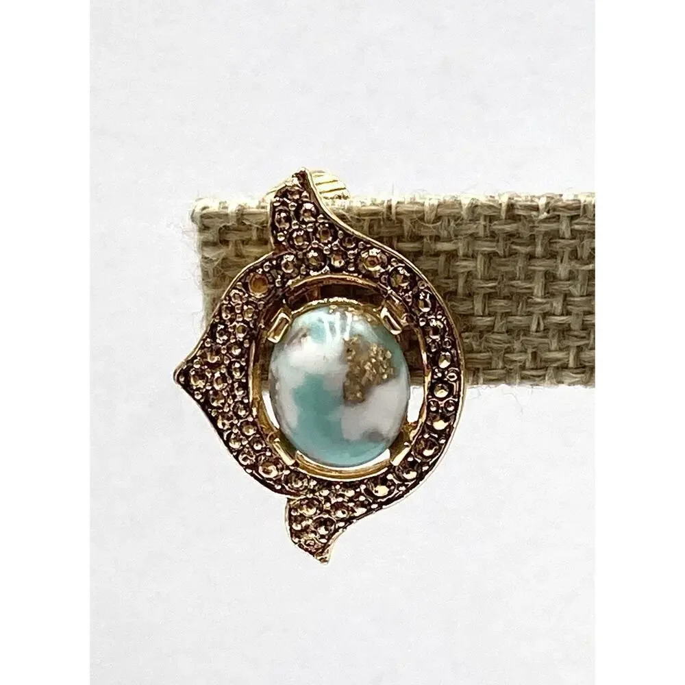Sarah Coventry Vintage Earrings Clips Clip Ons Gold Tone Estate